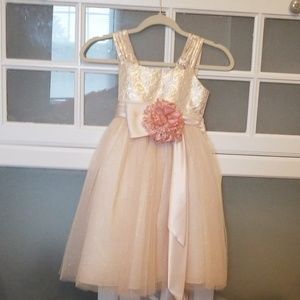 Rose Gold girls dress size 7